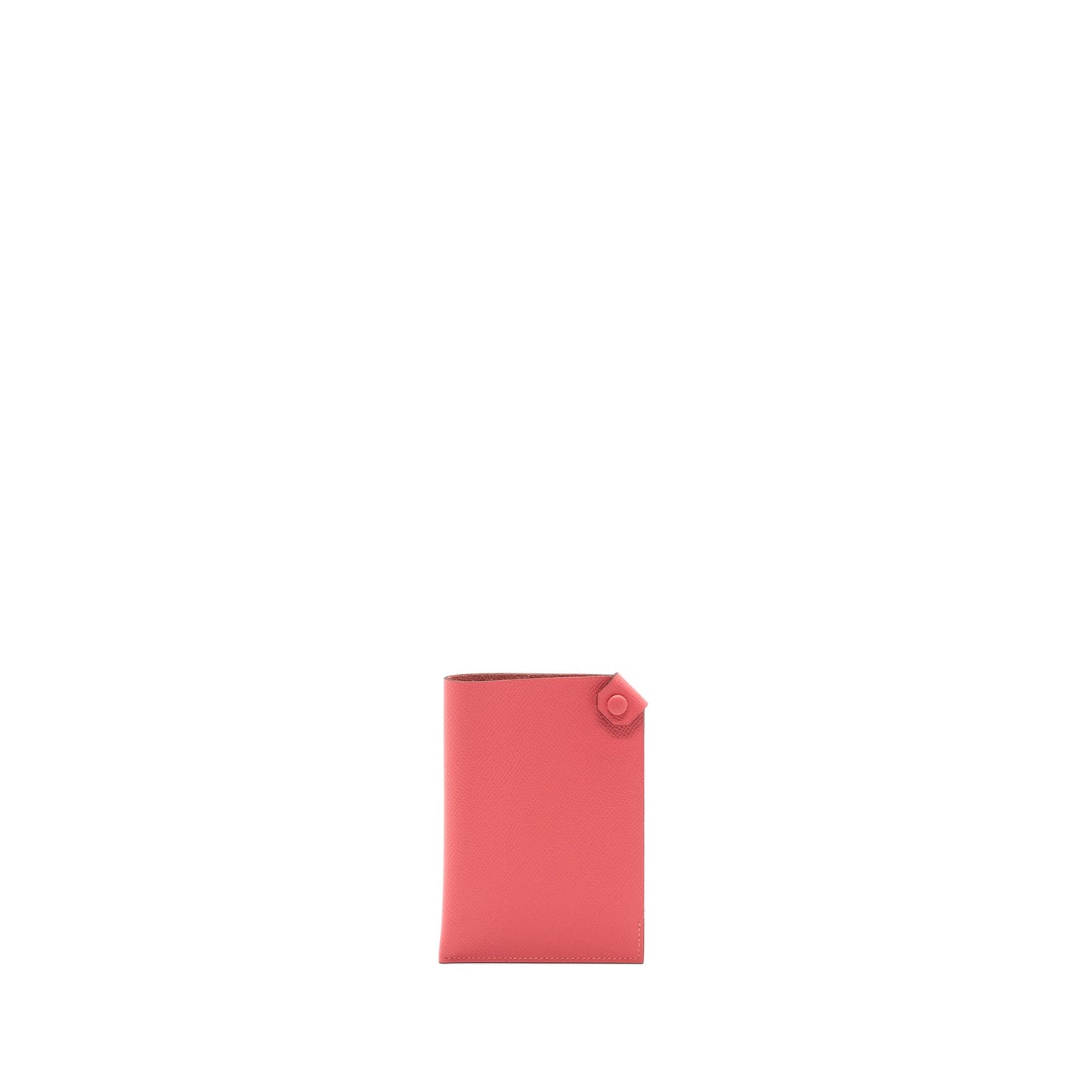 Hermes Tarmac passport holder epsom rose azalee stamp D