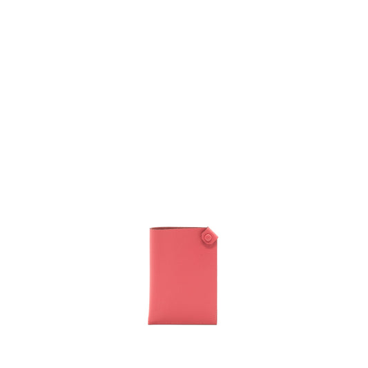 Hermes Tarmac passport holder epsom rose azalee stamp D