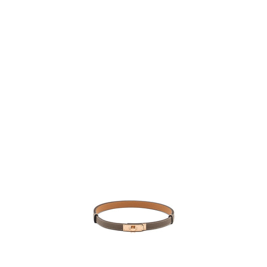 Hermes Kelly 18 Belt Epsom Etoupe RGHW Stamp B