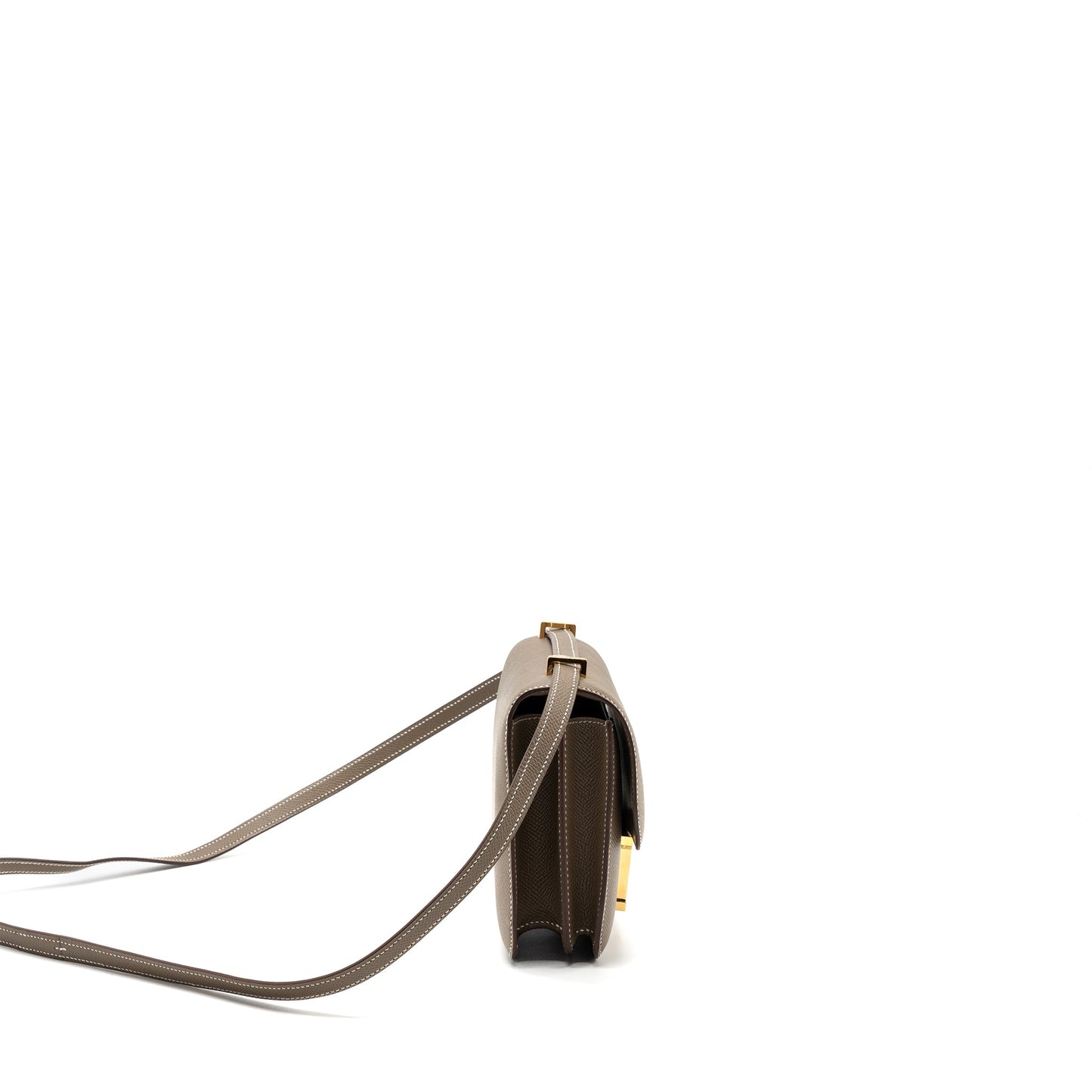 Hermes Mini Constance epsom etoupe GHW stamp U