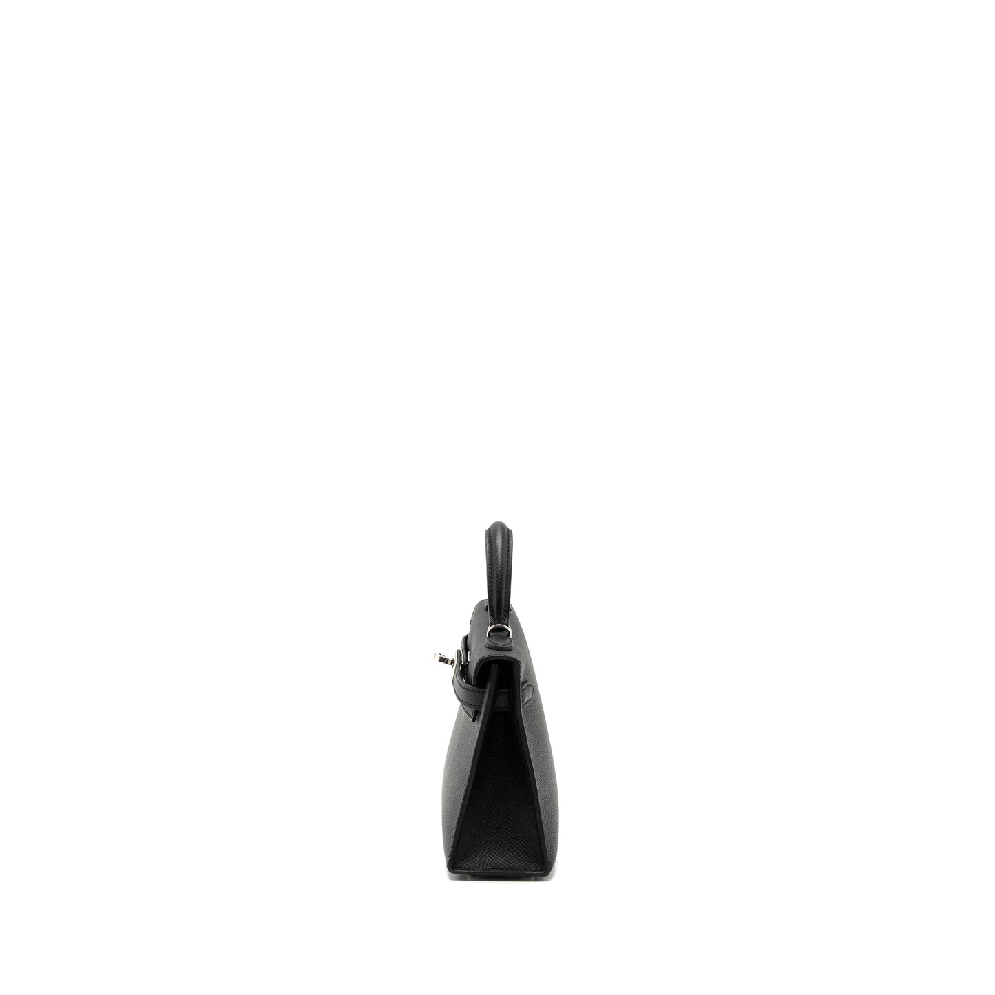 Hermes Mini Kelly Epsom Black SHW Stamp B