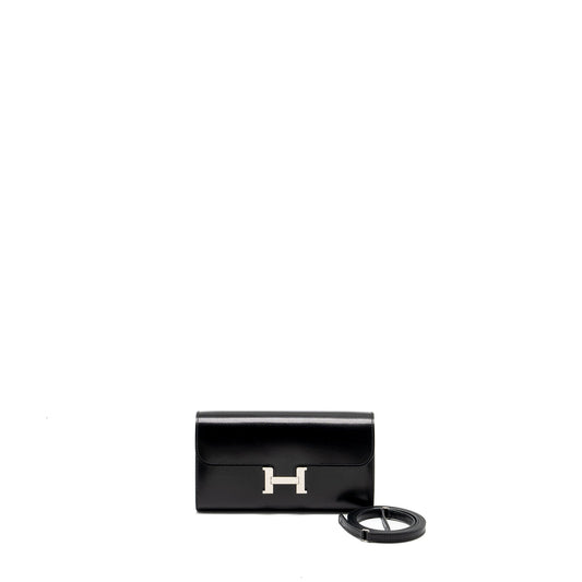 Hermes Constance to go Box Calfskin Black SHW Stamp B
