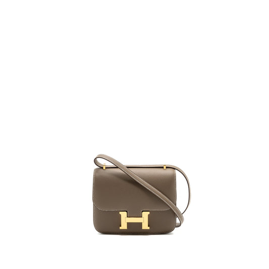 Hermes Mini Constance epsom etoupe GHW stamp U