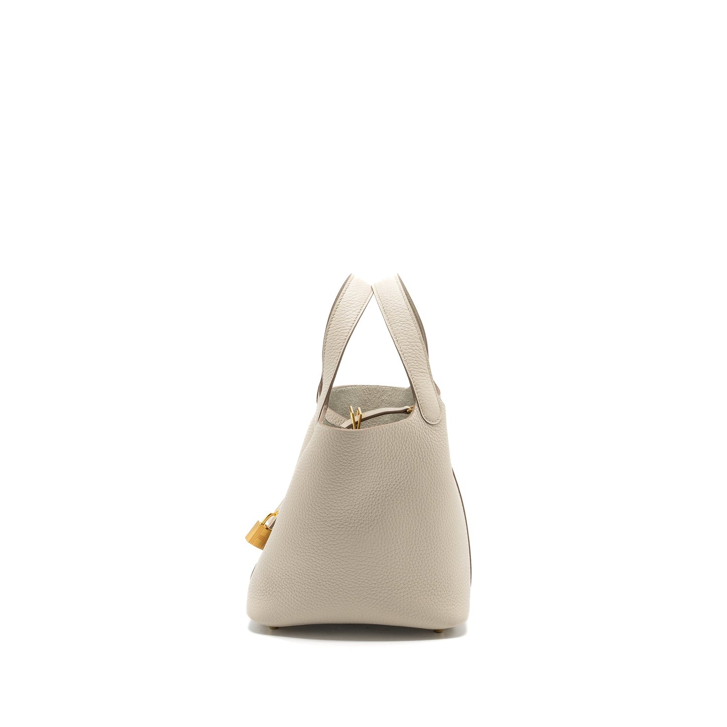 Hermes picotin 18 lock bag clemence beton GHW stamp U