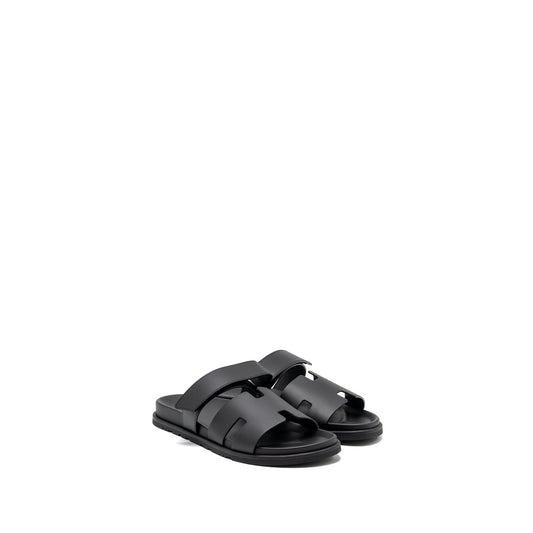 Hermes size 44 Chypre sandals black