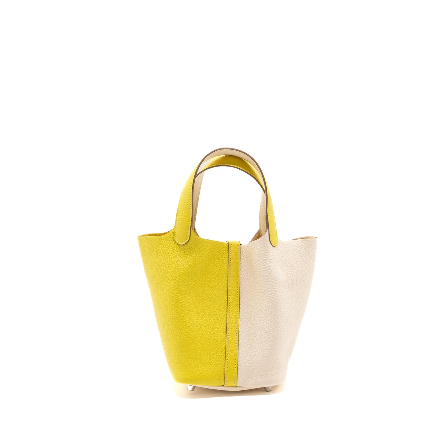 Hermes Picotin 18 Clemence Lime/Nata SHW Stamp Y