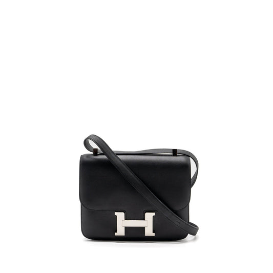 Hermes constance 24 Swift black SHW stamp square O