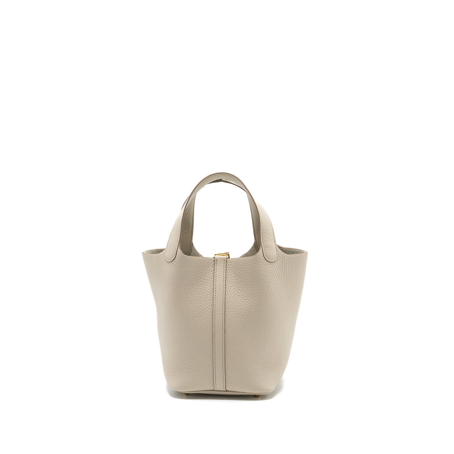 Hermes picotin 18 lock bag clemence beton GHW stamp U