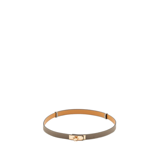 Hermes classic kelly belt epsom etoupe RGHW stamp B