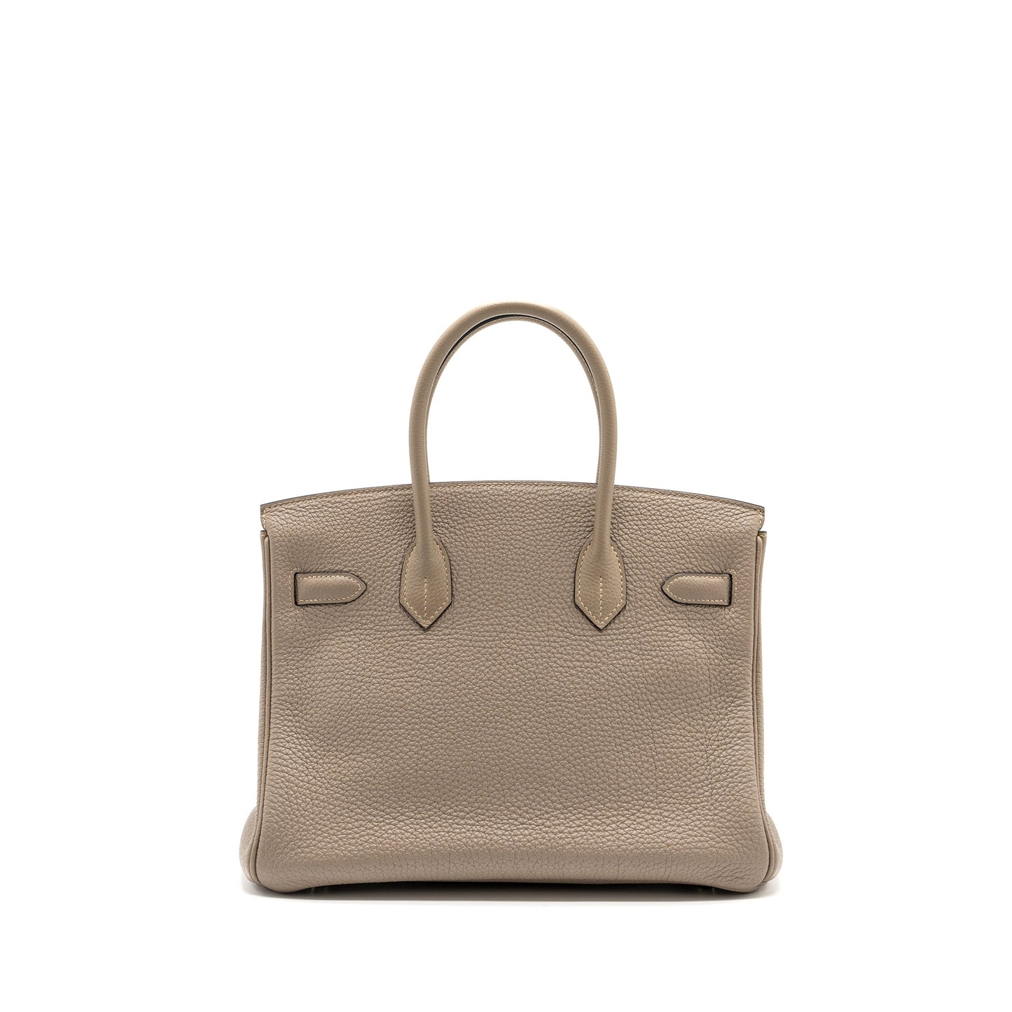 Hermes birkin 30 togo gris Tourterelle SHW stamp square M