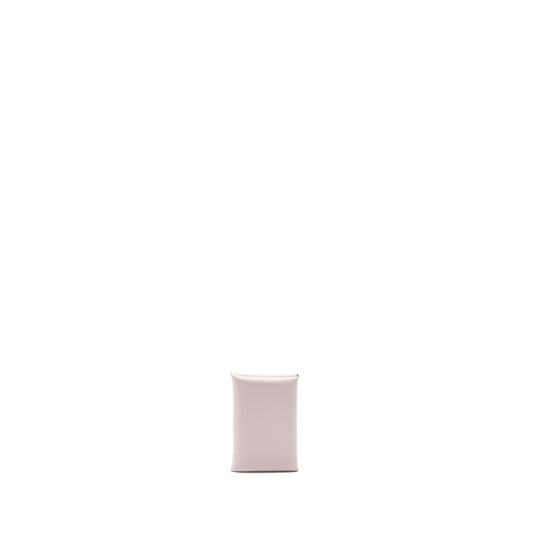 Hermes Calvi Card Holder evercolor mauve pale SHW stamp B