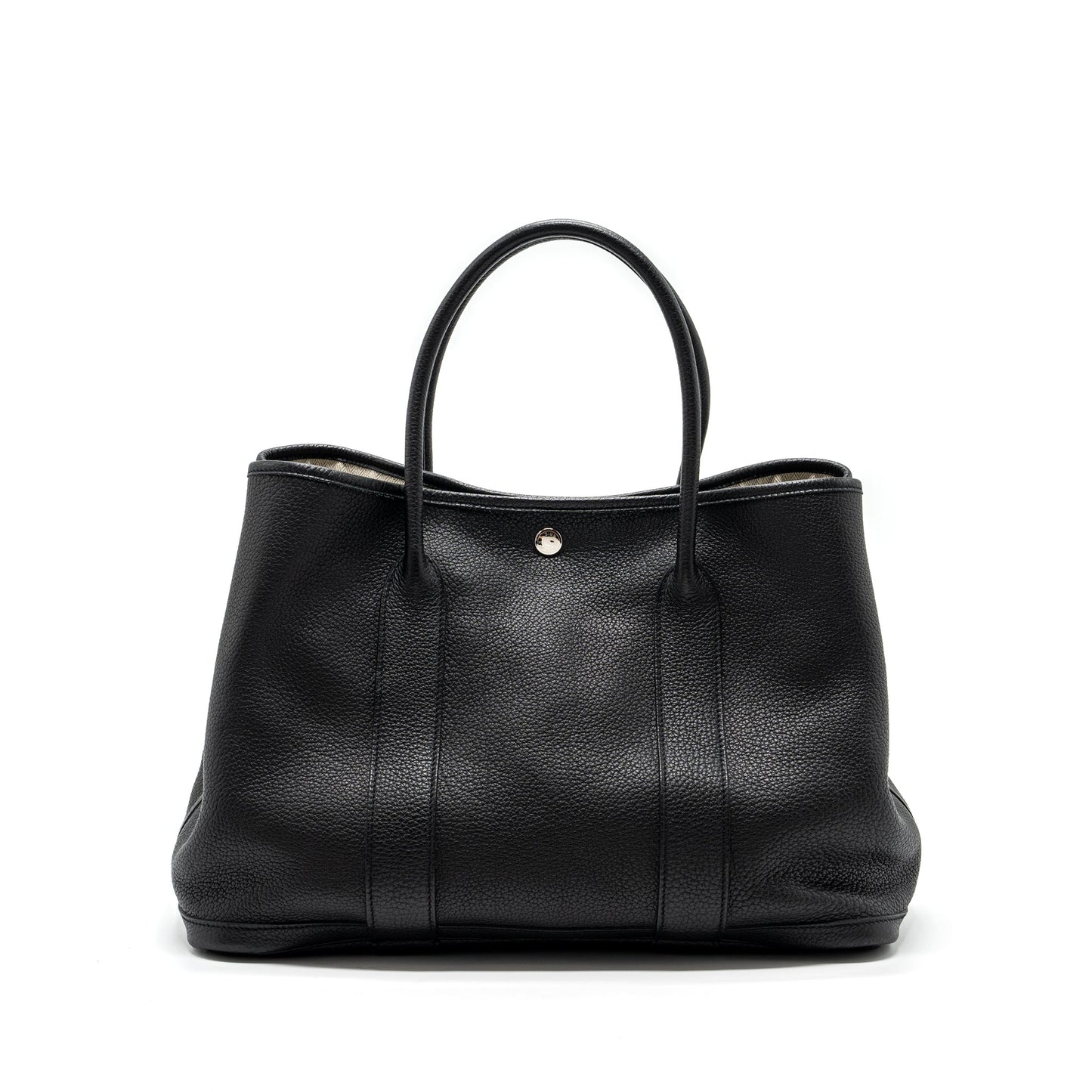 Hermes Garden Party 36 Negonda Black SHW Stamp Square O