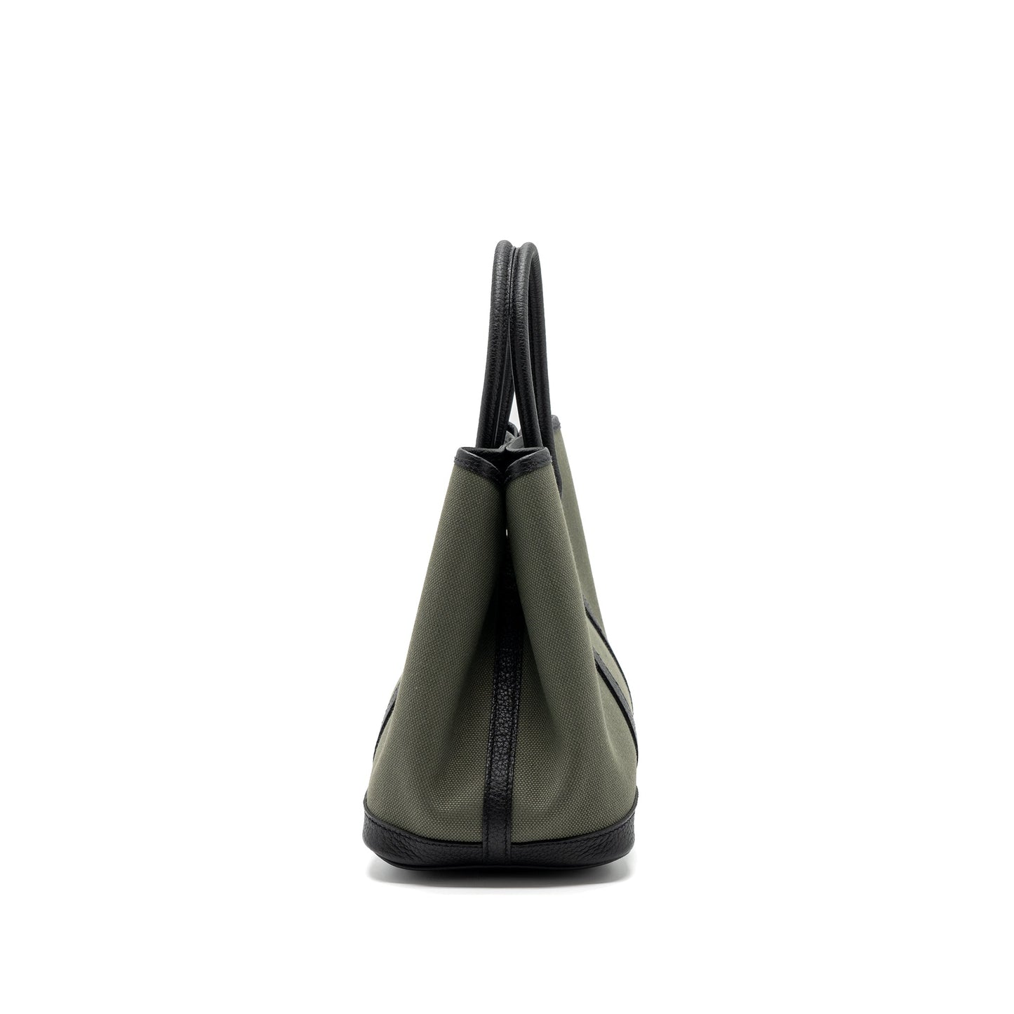 Hermes garden party 30 canvas / negonda vert de cris / black SHW stamp U