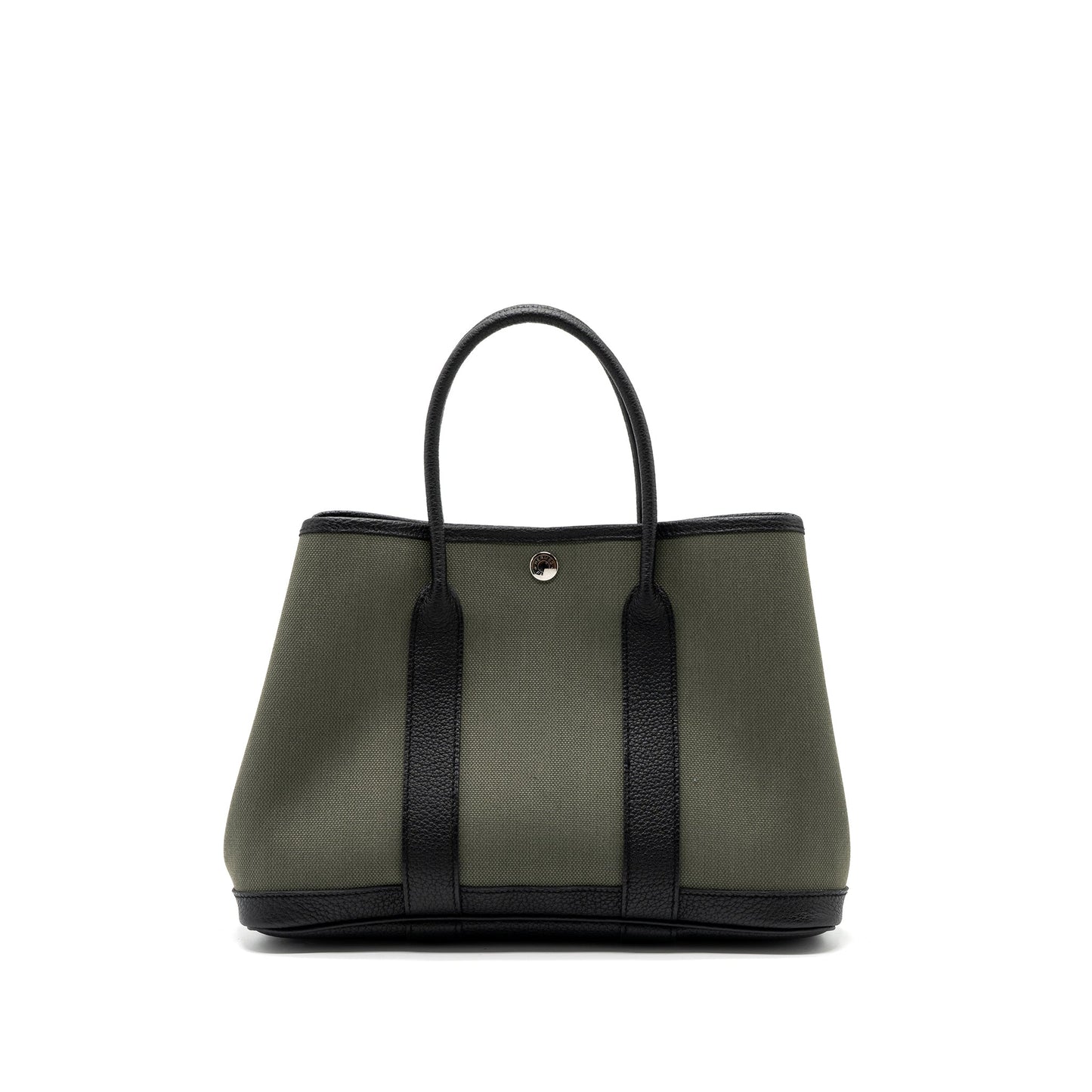 Hermes garden party 30 canvas / negonda vert de cris / black SHW stamp U
