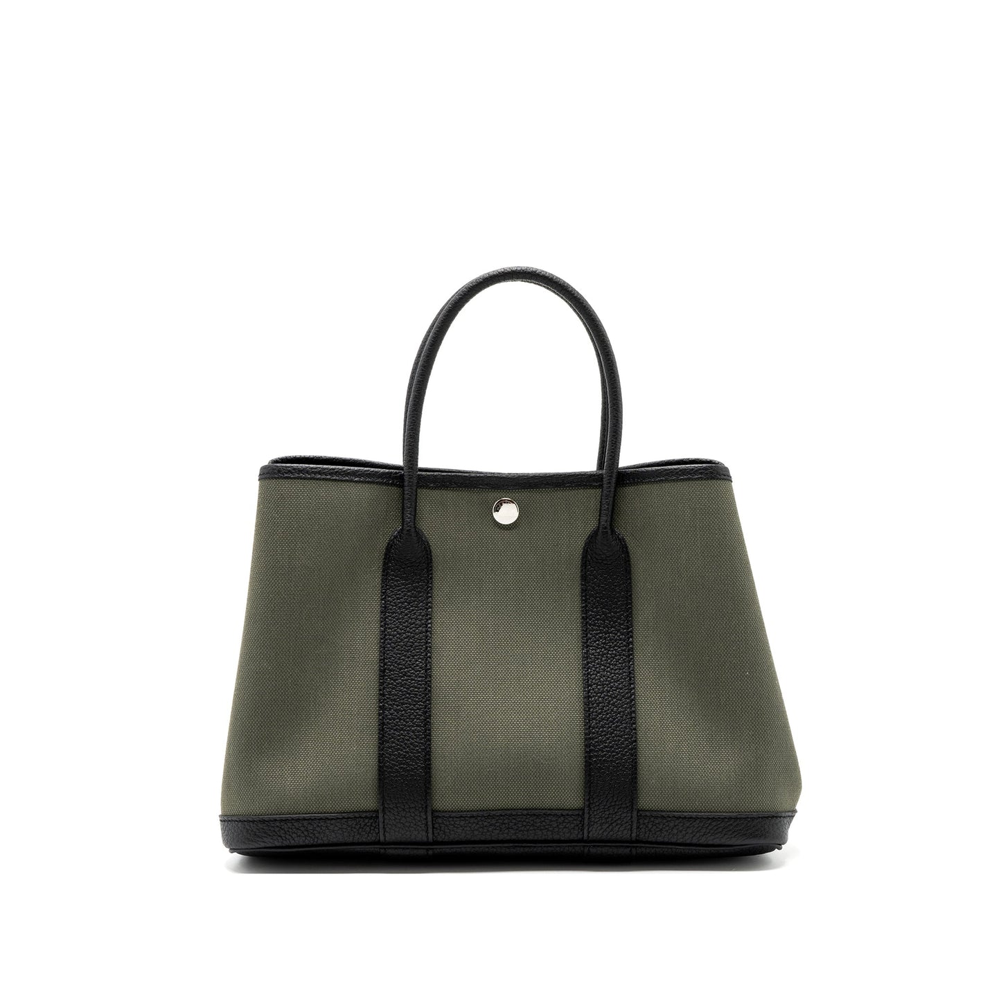 Hermes garden party 30 canvas / negonda vert de cris / black SHW stamp U