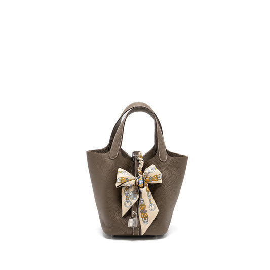Hermes Picotin 18 Lock Bag Clemence Etoupe SHW Stamp U