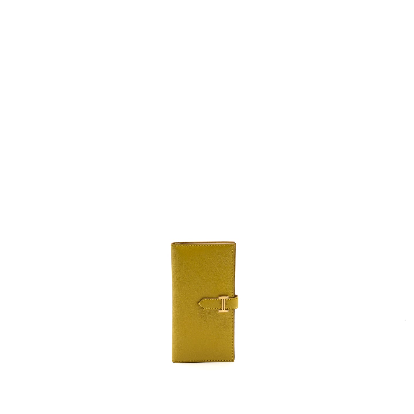 Hermes Bearn Long Wallet Chevre Mysore 2P Cumin GHW Stamp D