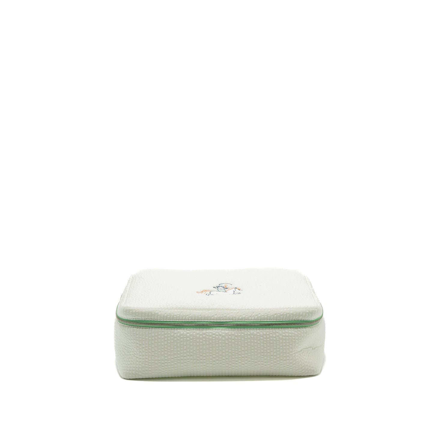 Hermes Toogo Cabriole Case, Medium Model Cotton Vert Aqua SHW