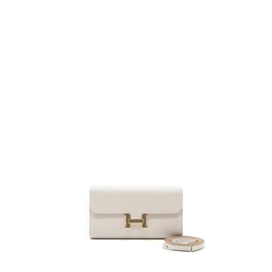 Hermes Constance To Go Epsom/Lizard Gris Pale/Gris Tourterelle GHW Stamp B