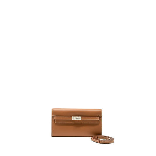 Hermes Kelly To Go Evercolor Gold SHW Stamp W