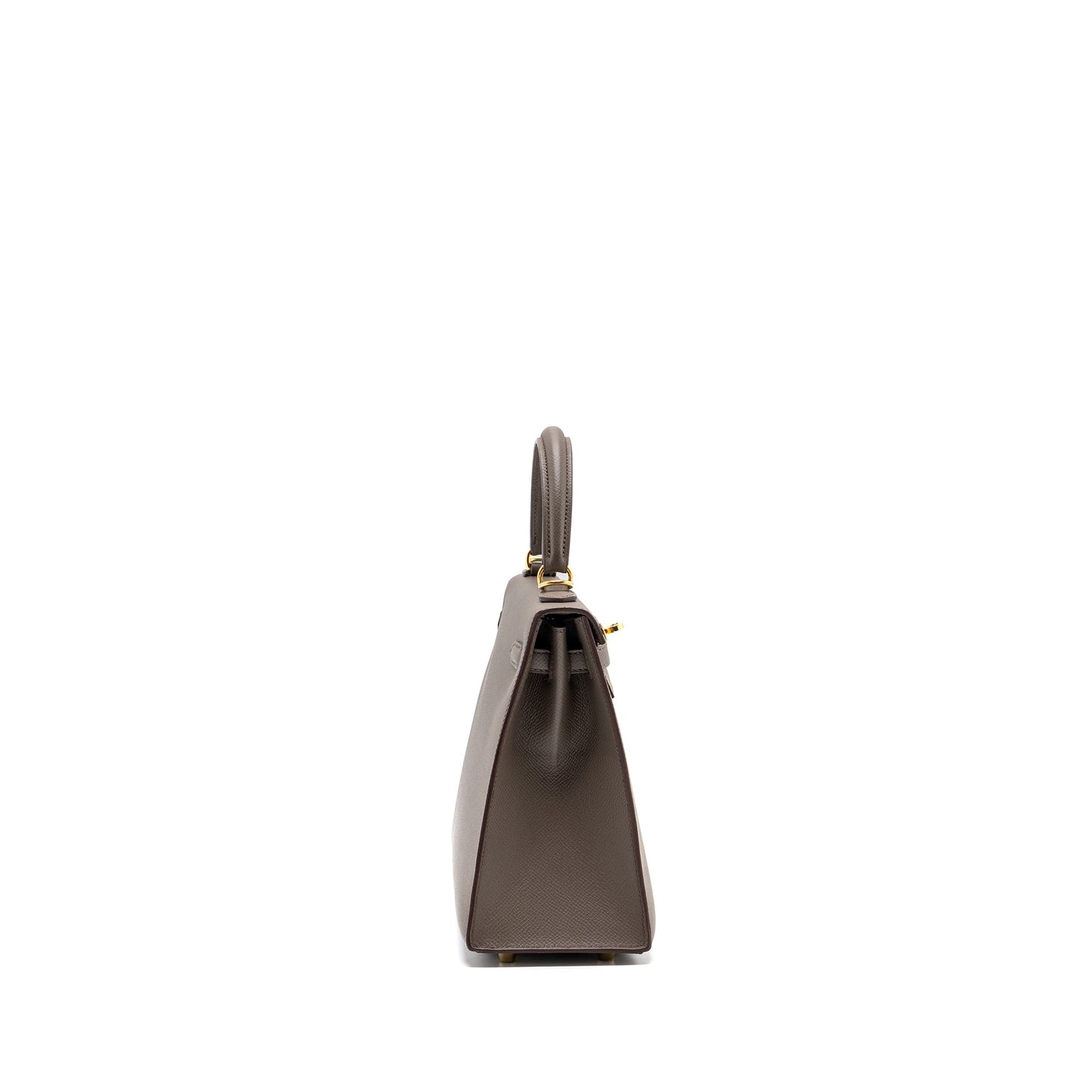 Hermes Kelly 25 Epsom 8F Gris Etain GHW Stamp D