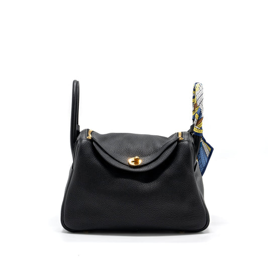 Hermes lindy 30 clemence black GHW stamp D
