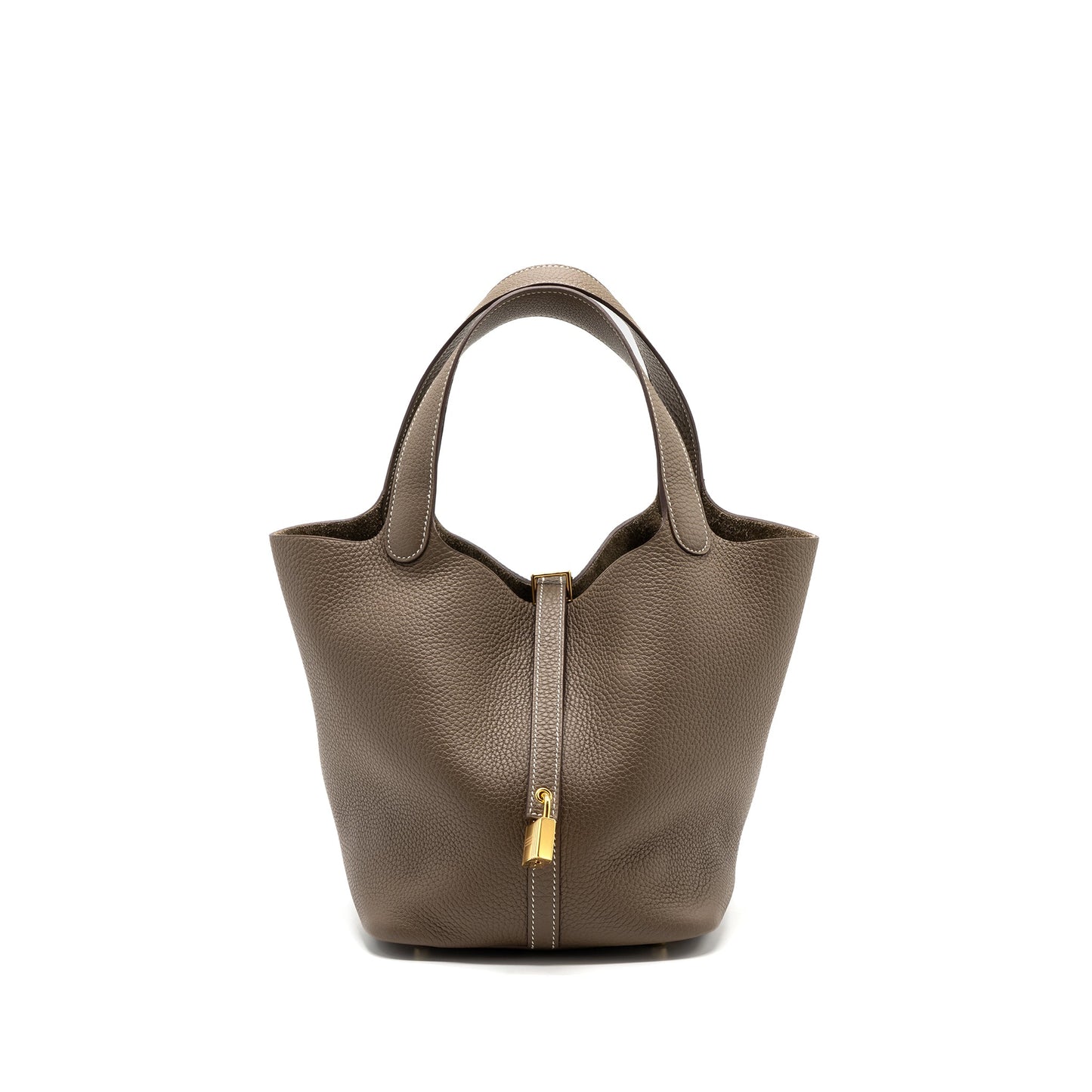 Hermes Picotin 22 Clemence Etoupe GHW Stamp Y