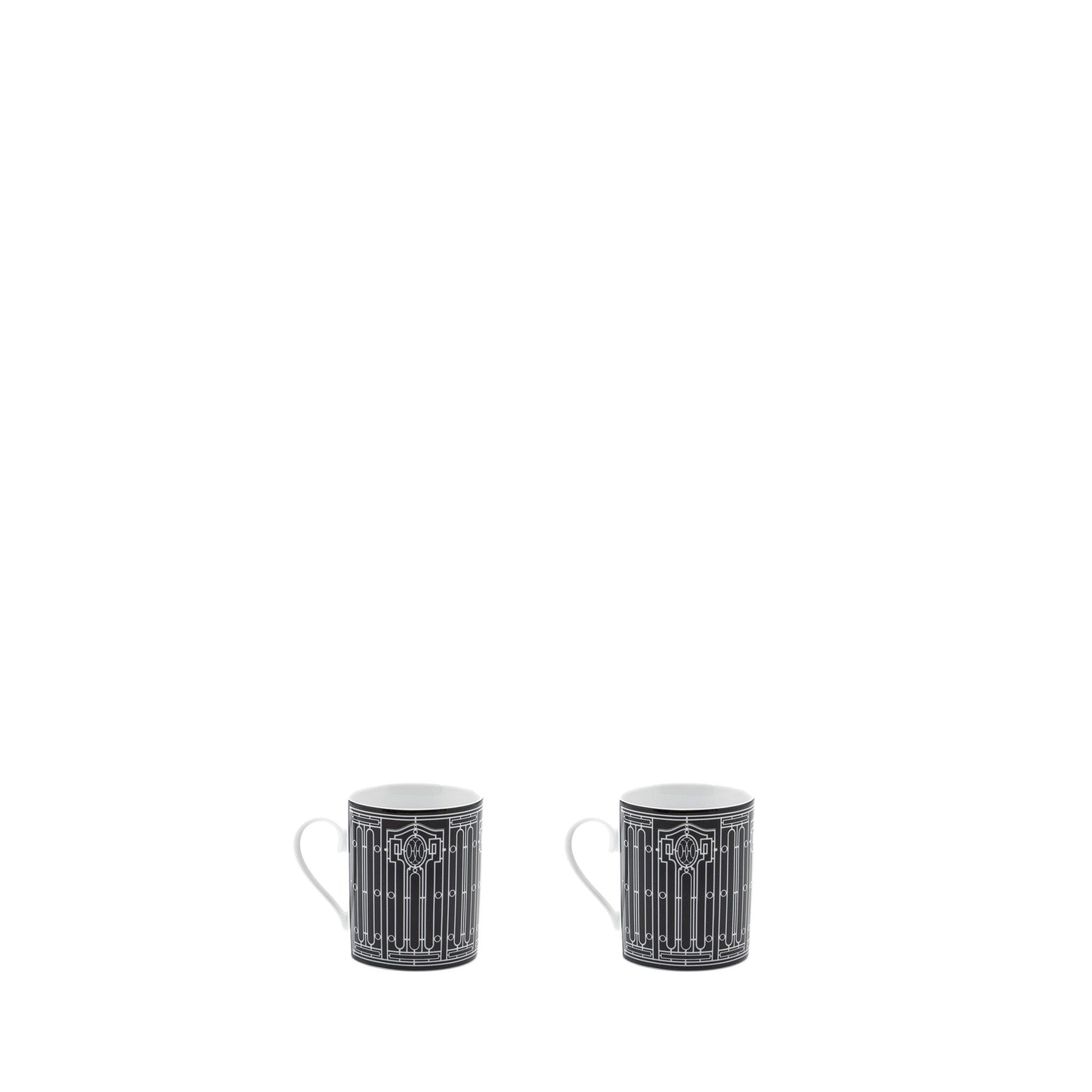 Hermes H Deco Mug Black(In A Set)