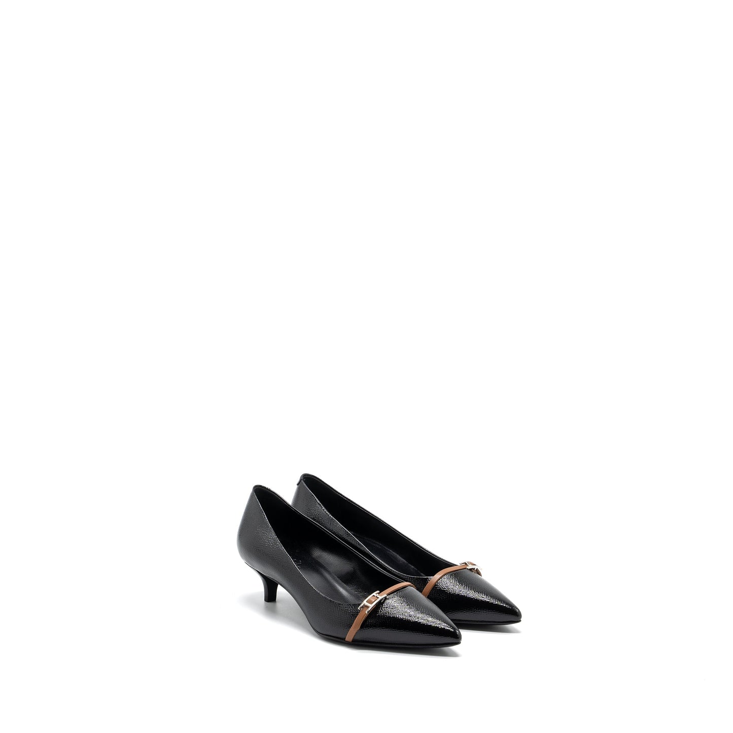Hermes Size 36 Lauren Pumps Leather Black SHW