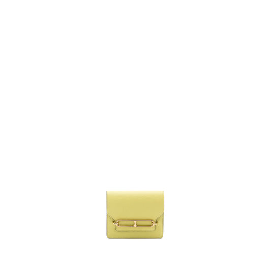 Hermes Roulis Slim Chevre Mysore Jaune Bourgeon LGHW Stamp Z