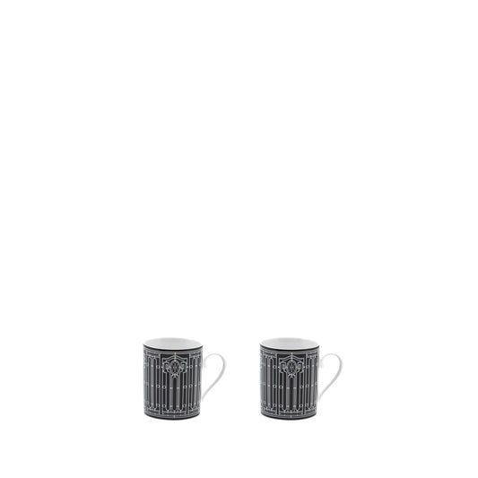 Hermes H Deco Mug Black(In A Set)