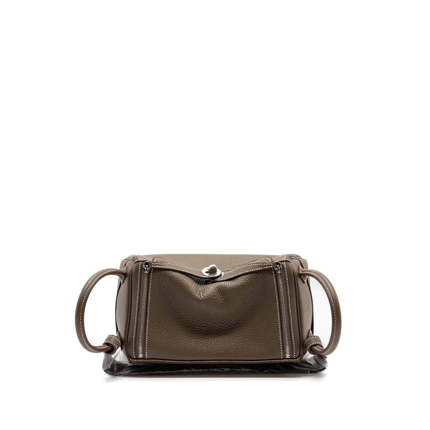 Hermes Lindy 26 Clemence Etoupe SHW Stamp U