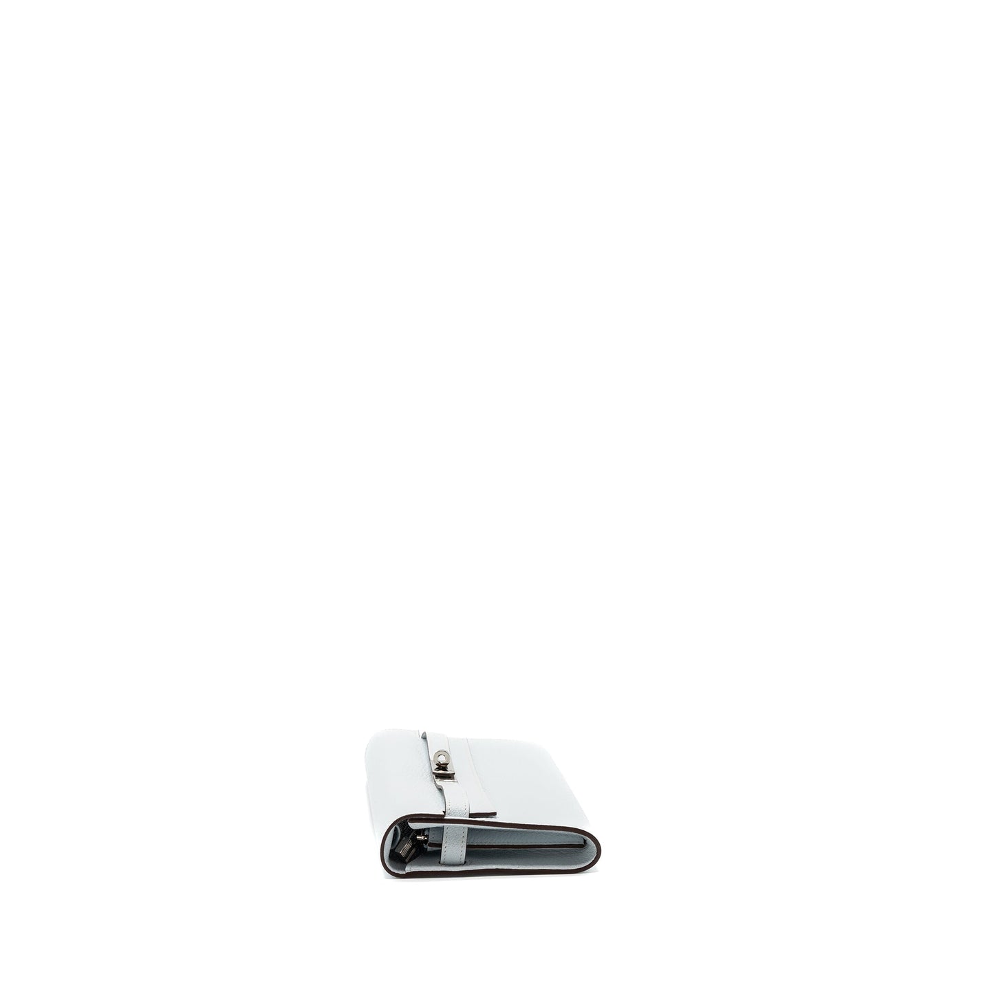 Hermes Classic Kelly to go chevre mysore blue brume SHW stamp Z