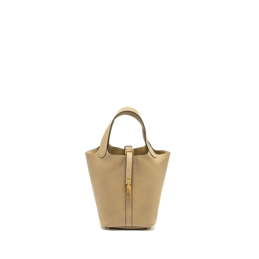 Hermes picotin 18 lock bag clemence trench GHW stamp B