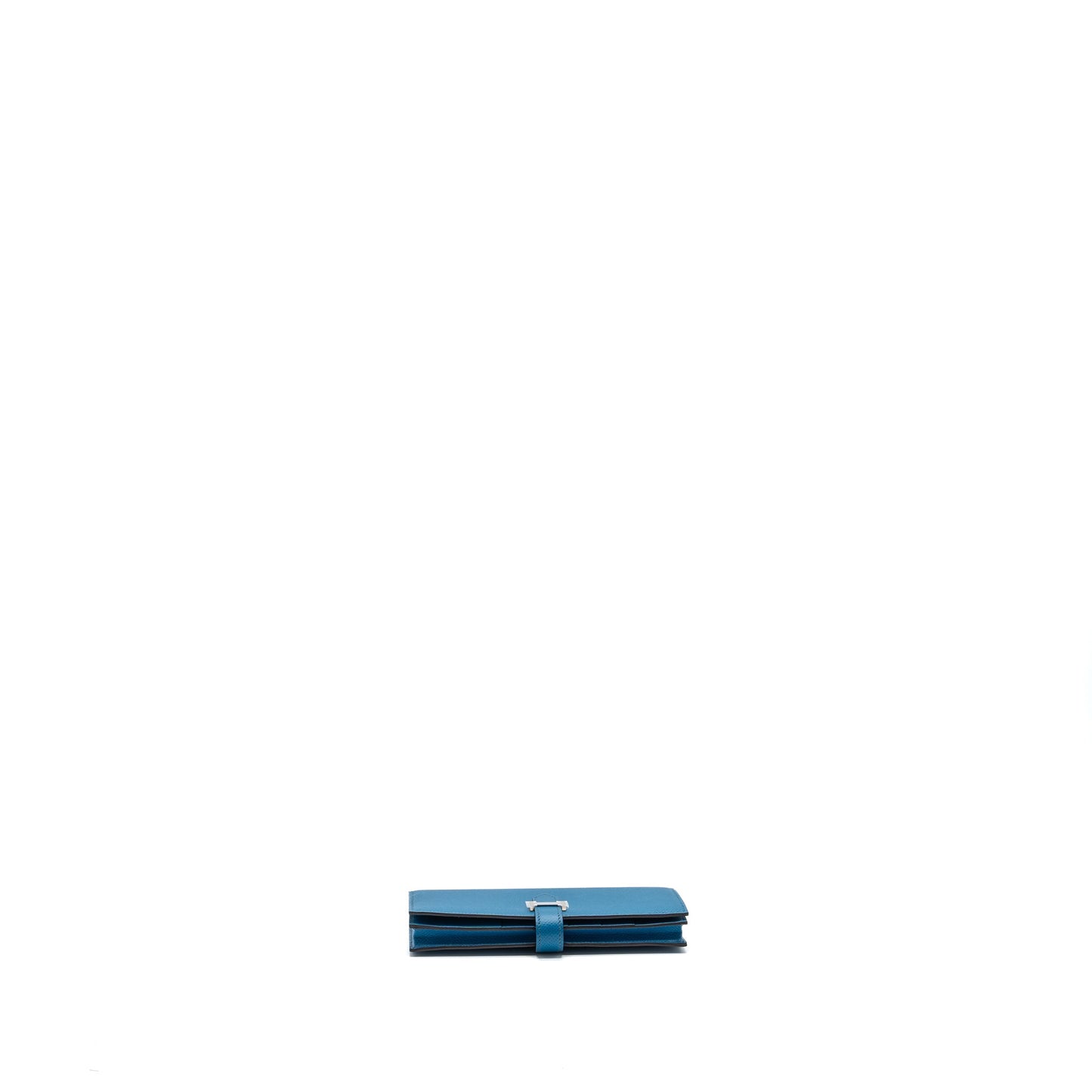 Hermes bearn wallet epsom blue SHW stamp T