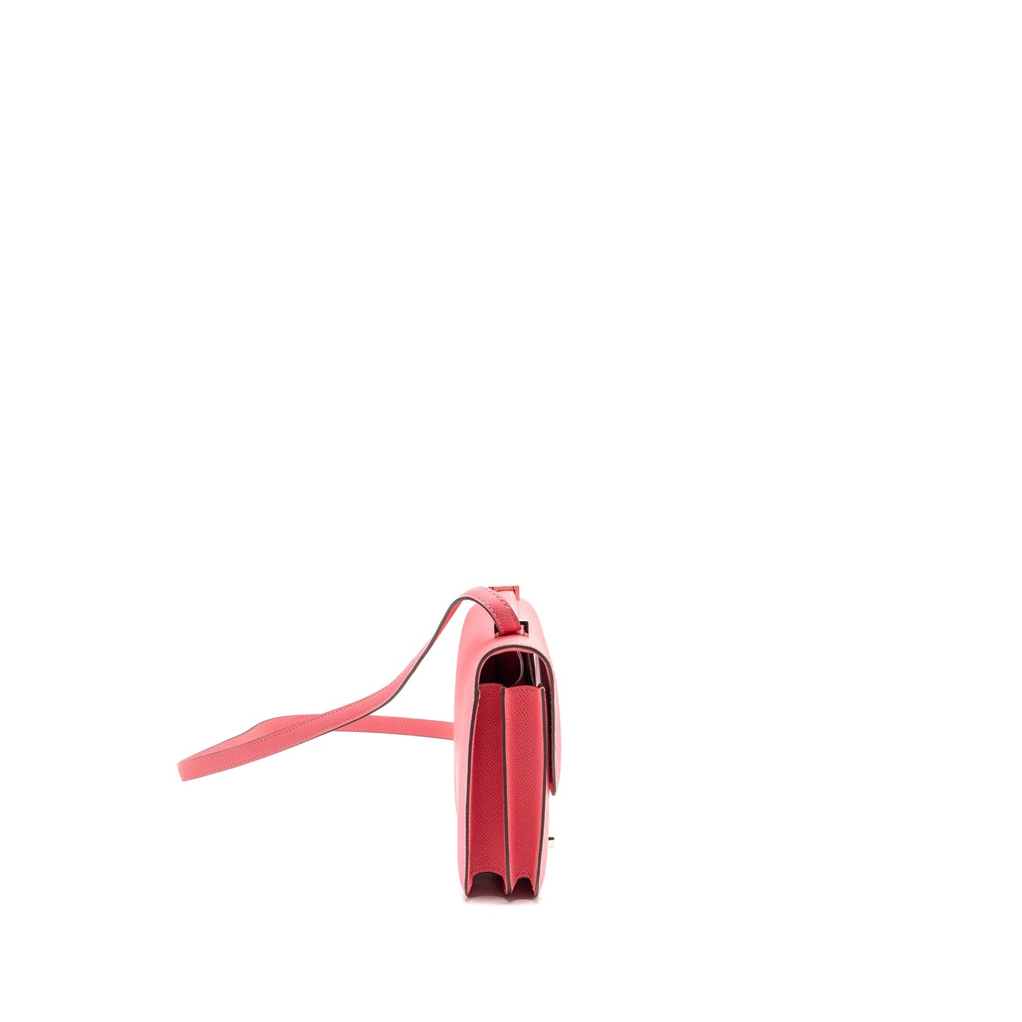 Hermes mini constance epsom rose azalee SHW stamp Y