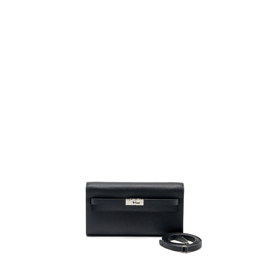 Hermes Kelly To Go Epsom Black SHW Stamp B