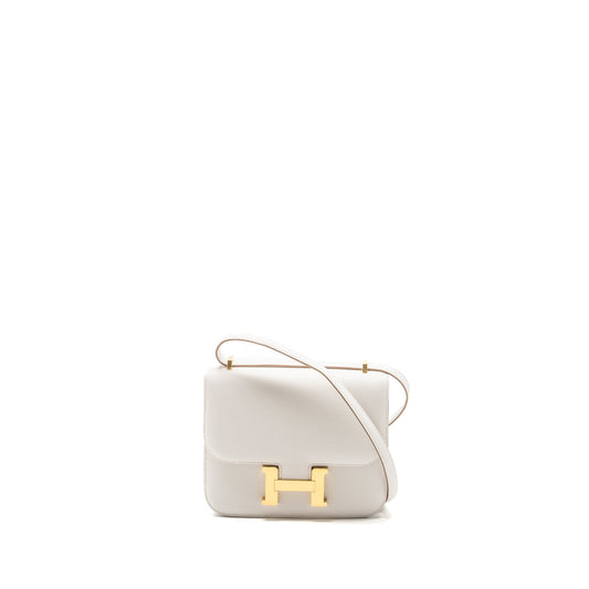 Hermes Mini Constance Epsom Gris Pale GHW Stamp B