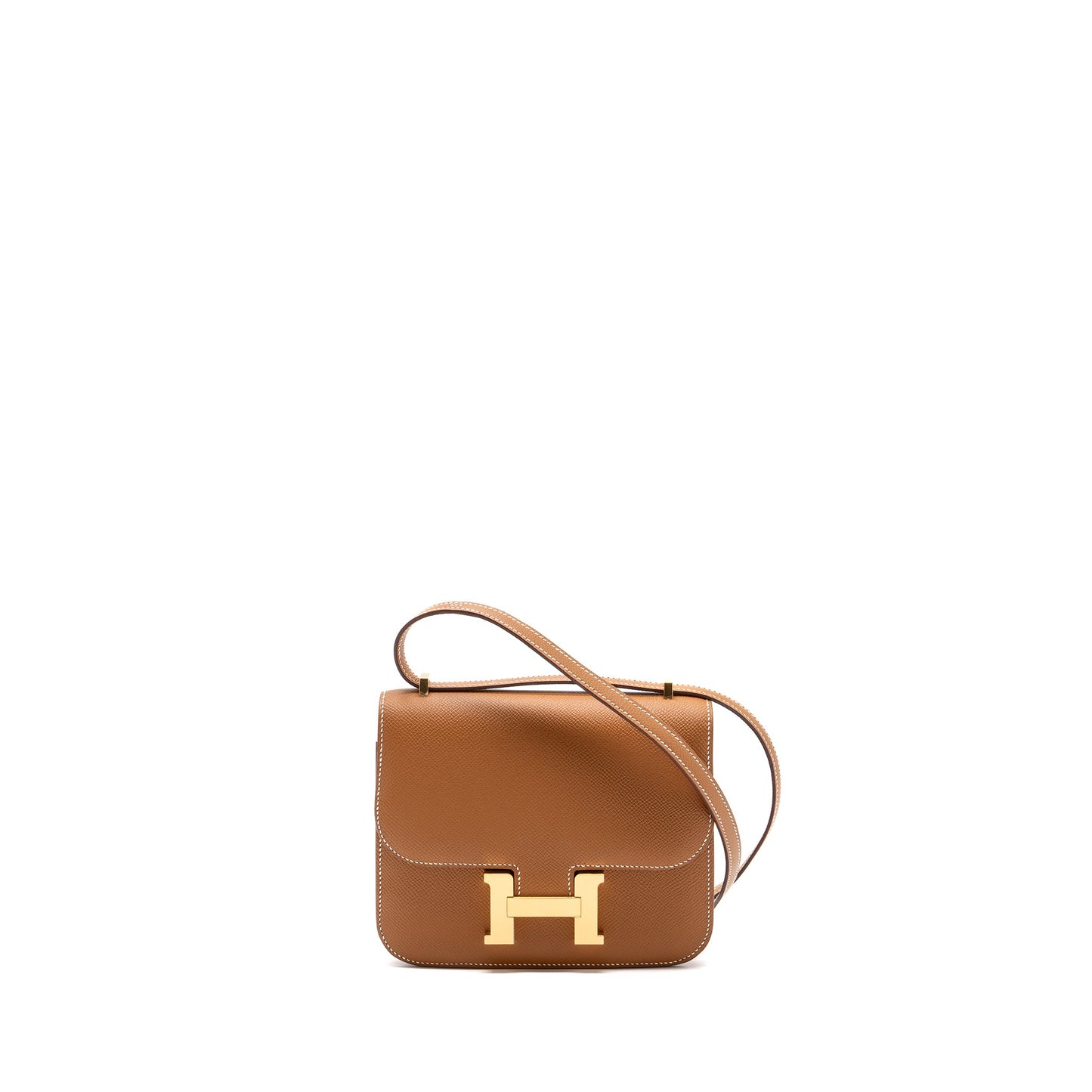 Hermes Mini Constance Epsom Gold GHW Stamp B (new version)