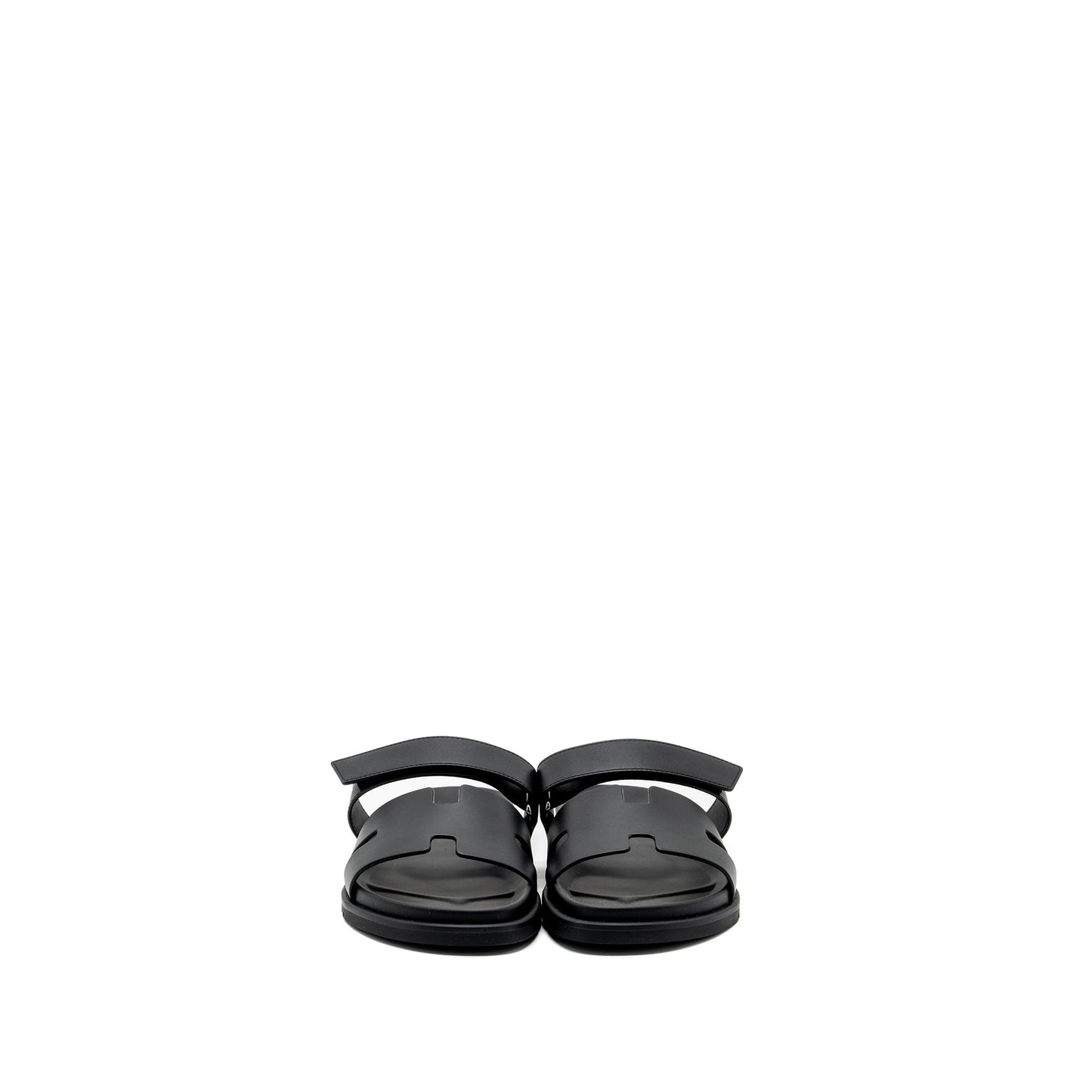 Hermes size 42 chypre sandals calfskin black