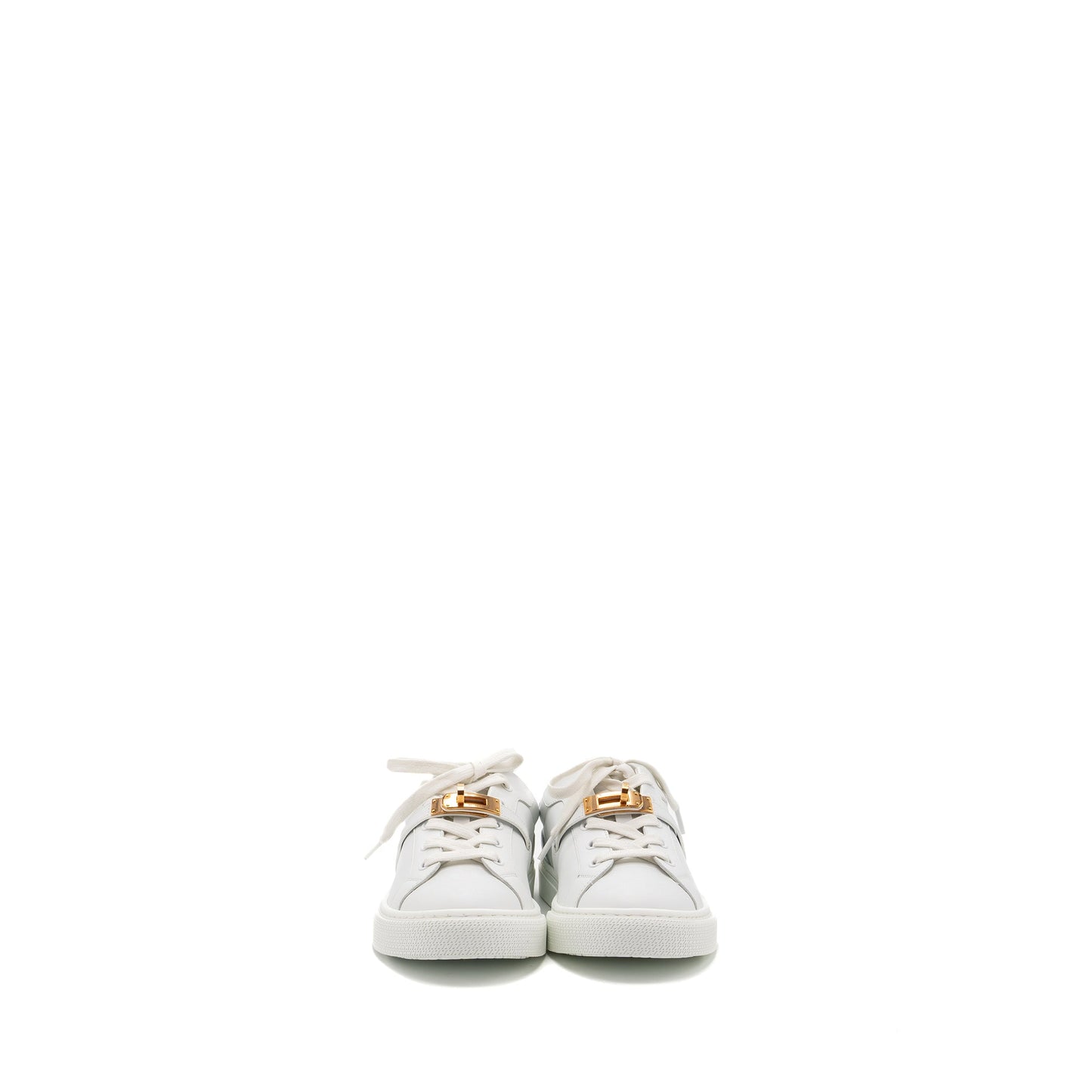 Hermes Size 38.5 Day Sneakers White RGHW