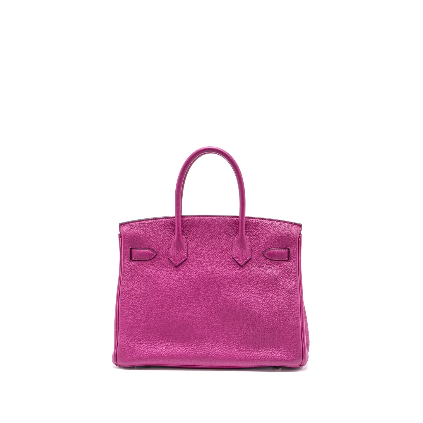 Hermes birkin 30 togo rose pourpre SHW stamp A