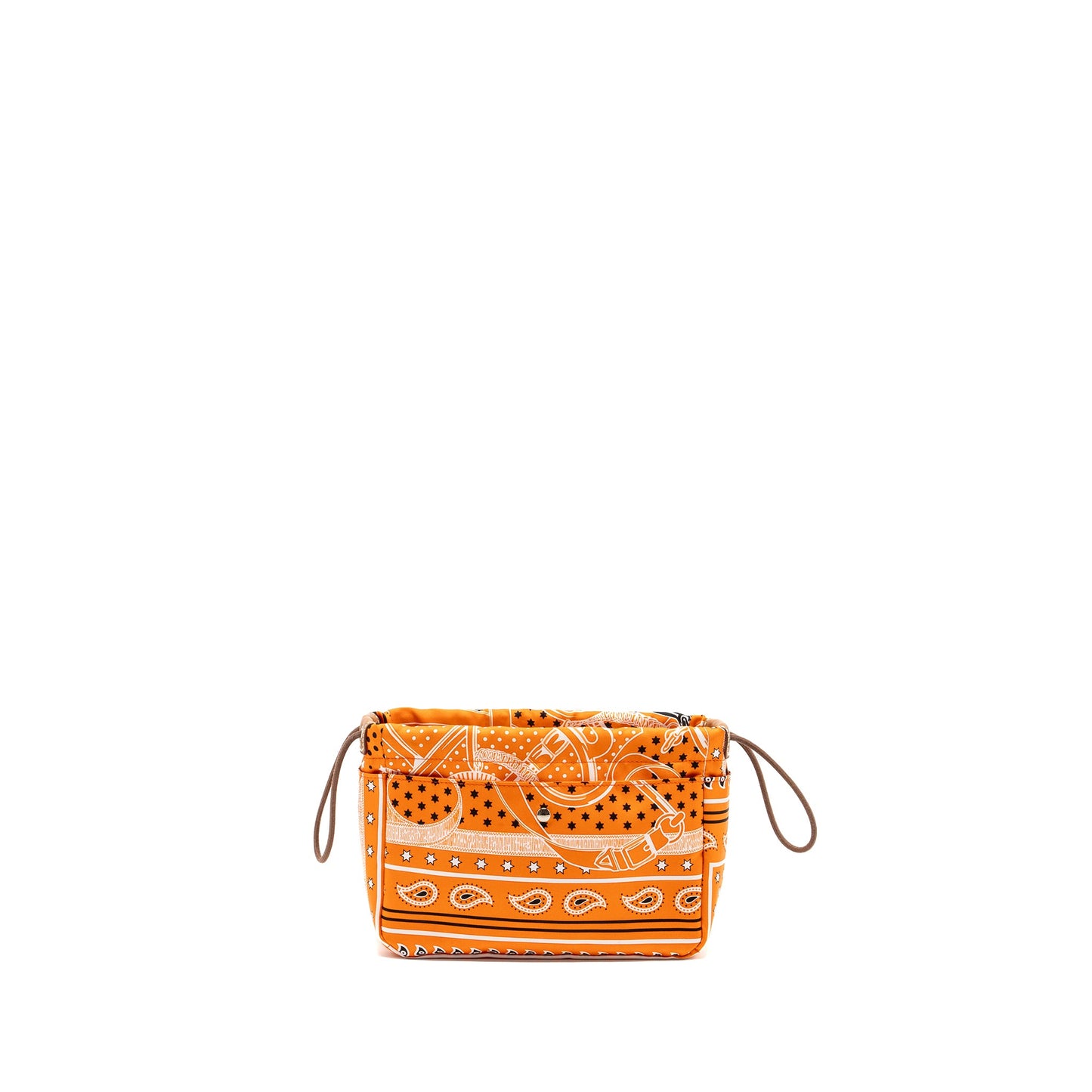 Hermes Fourbi 20 pouch silk / nylon orange SHW stamp X