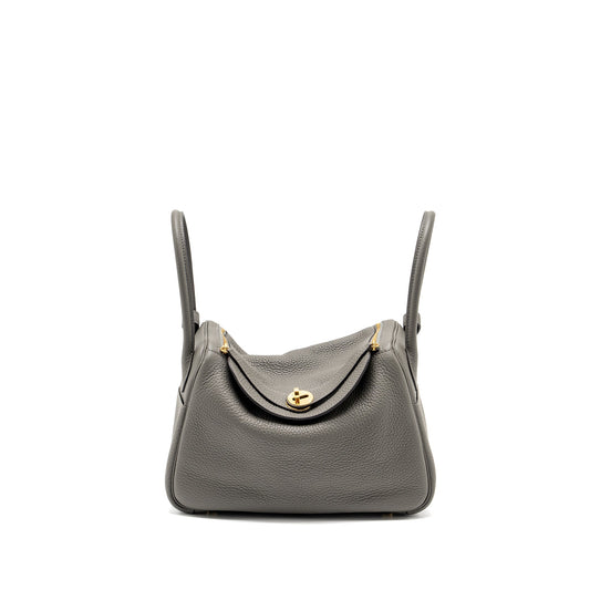 Hermes Lindy 26 Clemence 0L Gris Meyer GHW Stamp U
