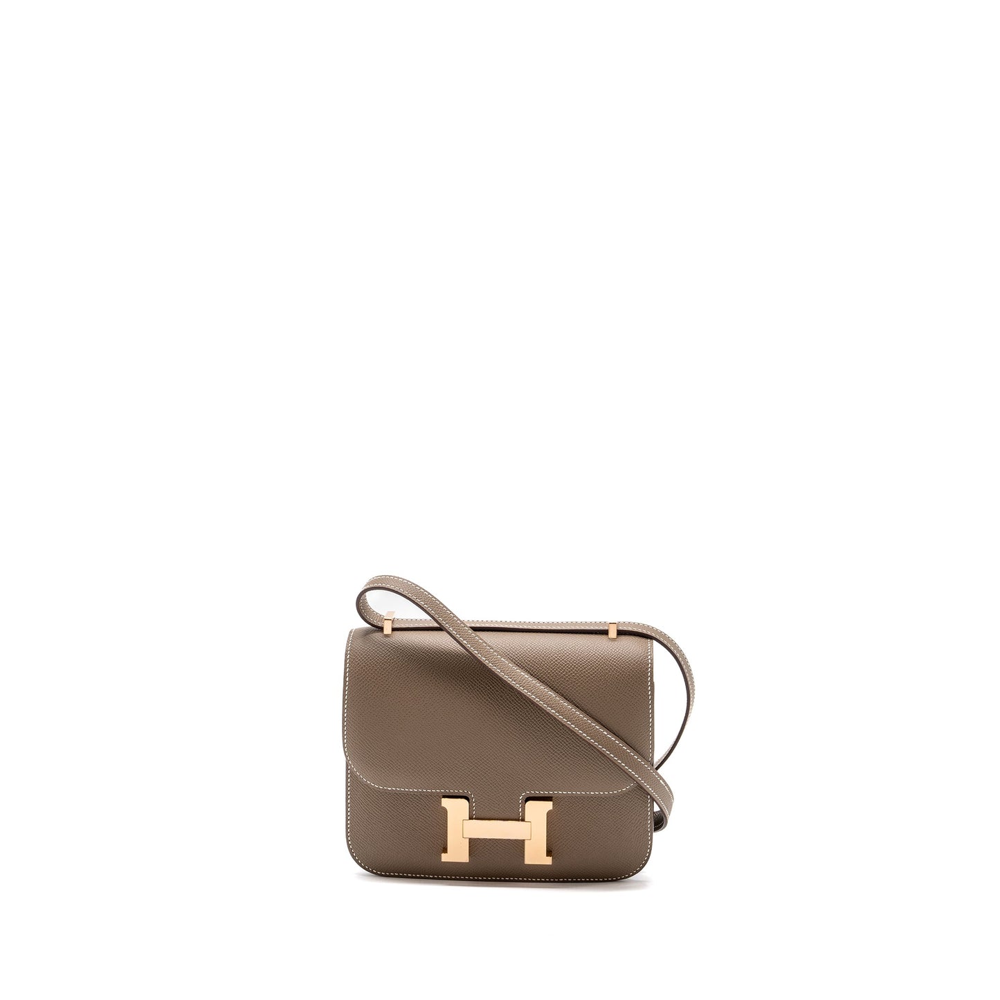 Hermes mini constance Epsom etoupe RGHW stamp B