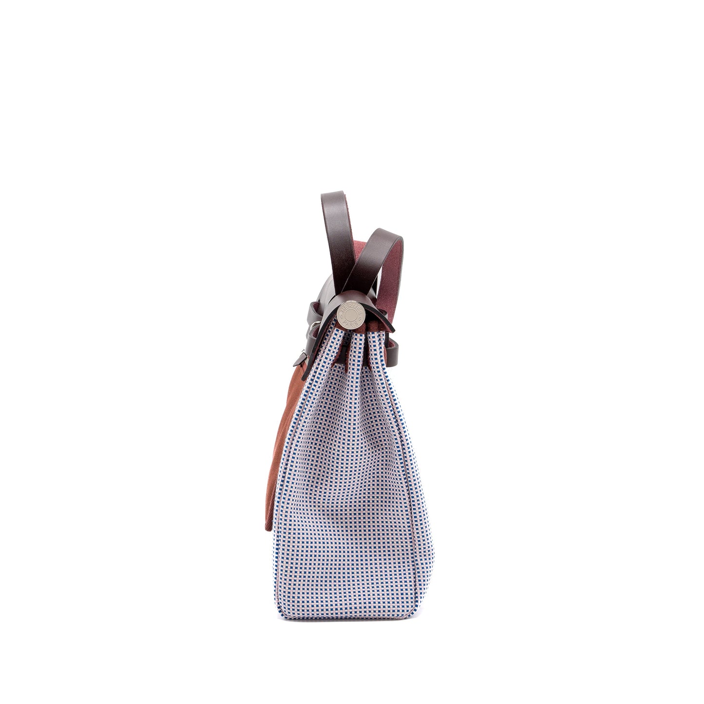 Hermes Herbag 31 zip bag multi colour rouge sellier / pink/ blue/ ecru SHW stamp Z