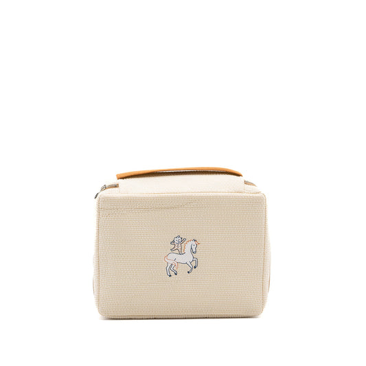 Hermes Toogo Cabriole Case, medium model cotton biscuit SHW