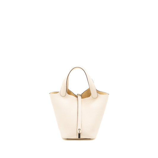 Hermes Picotin 18 Lock Bag Clemence Nata SHW Stamp Z