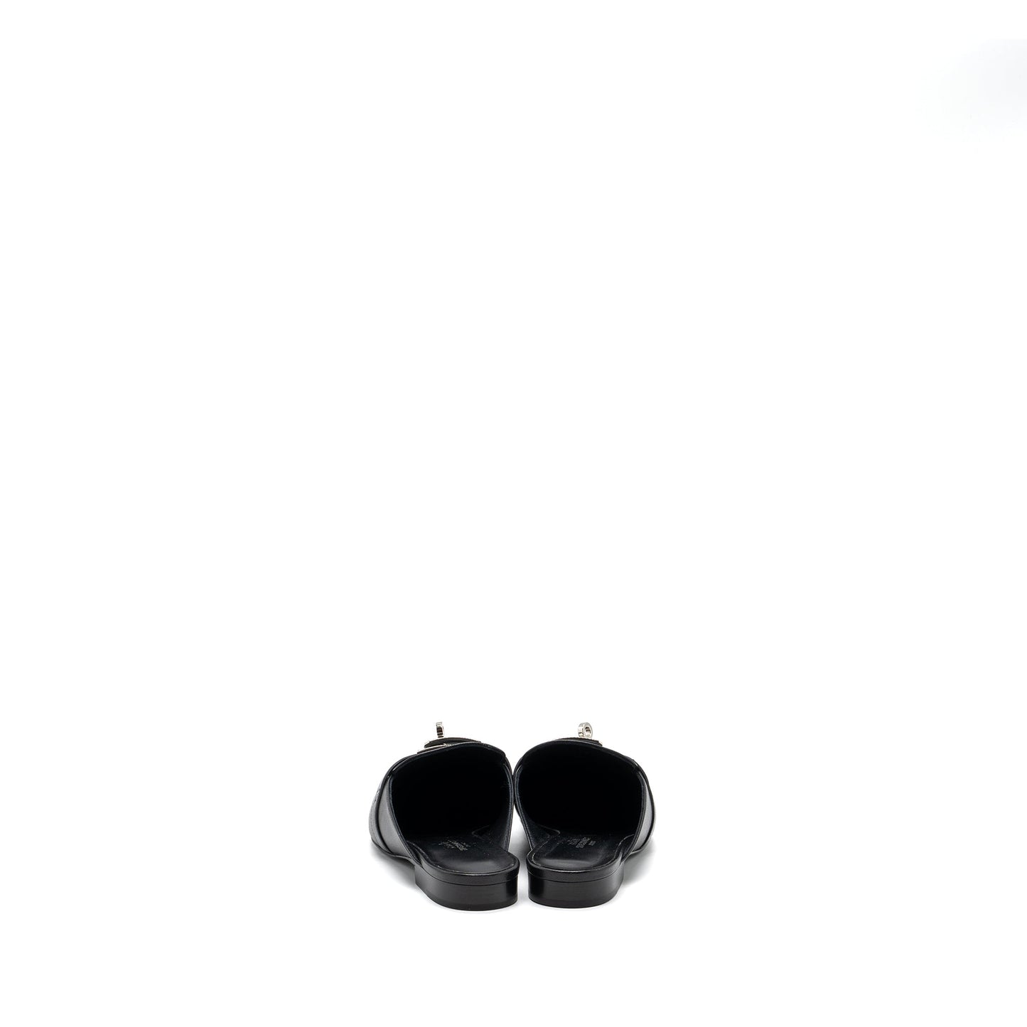 Hermes size 36 OZ mule goatskin black SHW