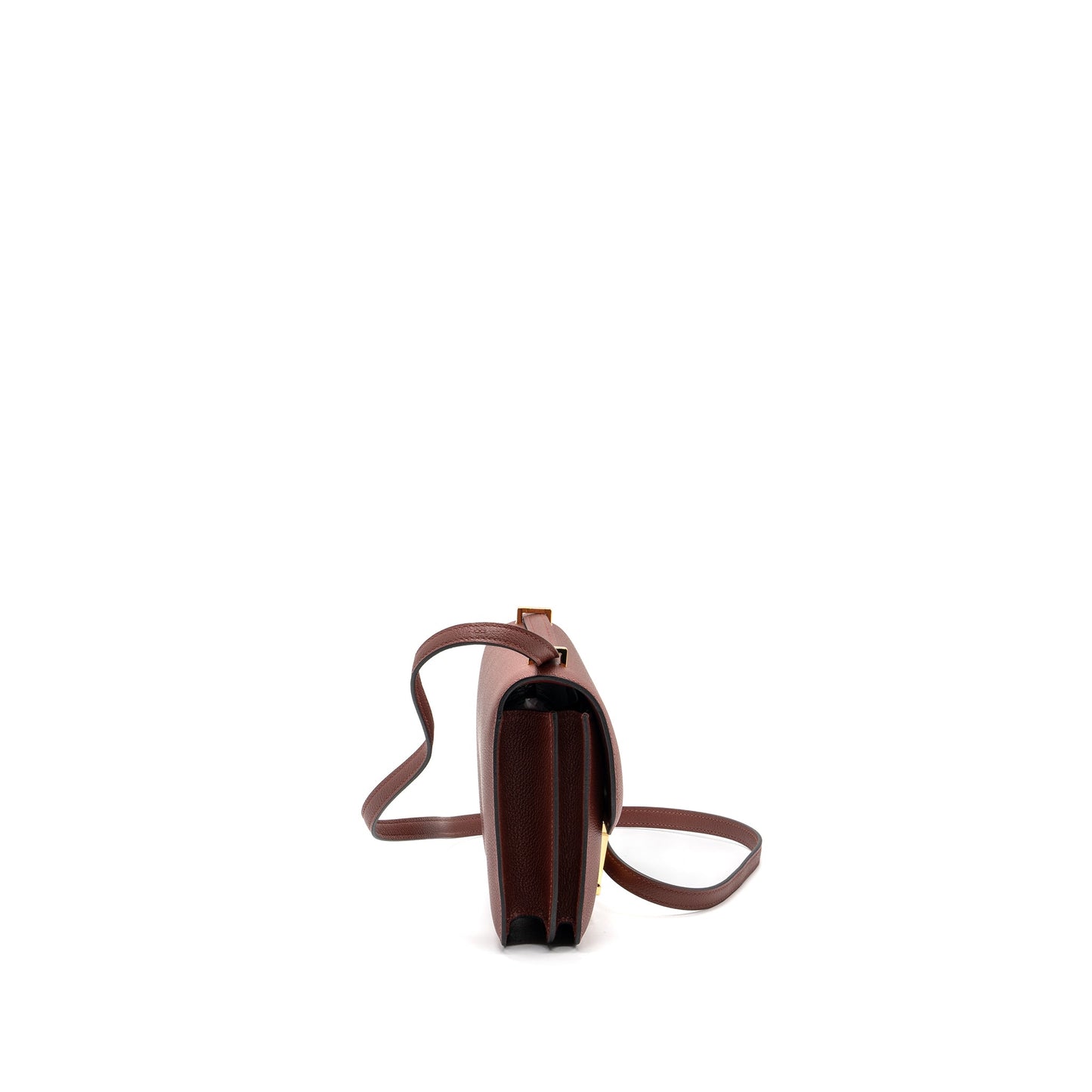Hermes Mini Constance Evercolour Rouge H GHW Stamp Z